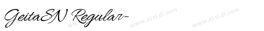 GeitaSN Regular字体转换 GeitaSN Regular字体转换